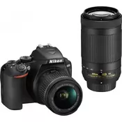 NIKON Telo D3500 + Objektiv 18-55 VR + Objektiv 70-300 VR,  DSLR, 24.2 Mpix, 3", CMOS