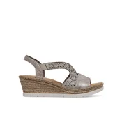 Rieker Sandali 61916-91 Srebrna