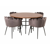 jedilnica set Dallas 310 (Siva + Črna) 74cm