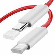OnePlus USB-C kabel 6,5 A OnePlus Original, Warp Charge 1 m - RDEČ, (20589068)