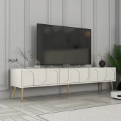 Hanah home TV Komoda Lyon 43 Krem-Zlatna