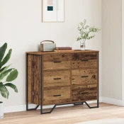 vidaXL Predalna omara Star les 91x35.5x74.5 cm Inženirski les