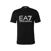 EA7 Emporio Armani Majica črna/bela