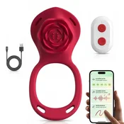 Bodybite Nosivi vibrator u obliku ruže za žene – aplikacija Couples Connect + daljinski upravljač, stimulacija klitorisa bez upotrebe ruku, silikon siguran za tijelo, diskretno pakiranje | AMORA