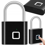 Protivlomna aku. vodoodporna ključavnica na prstni odtis USB