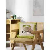 Sinsay - Pamučna jastučnica sa motivom matcha - lajm