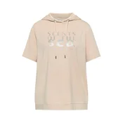 CECIL Sweater majica Scents Of The Sea bež / srebro