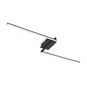 Brilo 3500-015 - LED plafonski luster STAFF 2xLED/6W/230V crna