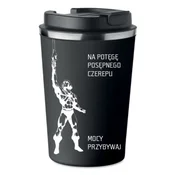 shumee Vrhunska termo skodelica s potiskom MOČI TEMNE SKULPTURE 350 ml KT_021