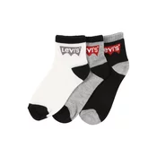 LEVIS Nogavice, bela, siva, črna