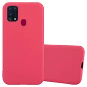 Cadorabo Cadorabo Case, združljiv s Samsungom v Candy Red - Zaščitni pokrov iz fleksibilnega silikona TPU, (20572492)