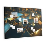 tulup.si Plošča iz plute Dekorativna abstrakcija 140x100 cm Lesene zatiči