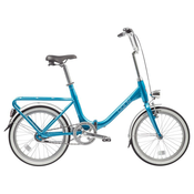 ROG PONY CLASSIC bicikl, plavi, nožna kocnica i rucna, gepek