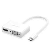 USB-C u HDMI i VGA razdjeljni adapter Ugreen MM123 bijeli