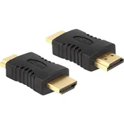 Delock HDMI adapter [1x HDMI-vtič  1x HDMI-vtič] črn pozlačeni kontakti Delock