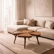 Hanah Home klub sto Inci 100, 100 cm, orah