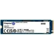 KINGSTON SSD M.2 NVMe 500GB SSD/ NV2/ PCIe Gen 4x4/ Read up to 3/500 MB/s/ Write up to 2/100 MB/s 2280