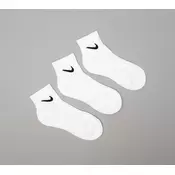 Nike U NK EVERYDAY CUSH ANKLE 3PR, nogavice m.kr fit, bela SX7667