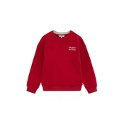 WE Fashion Majica temno rdeča / bela