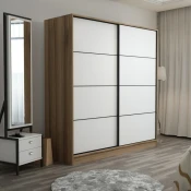 Hanah Home Kale 3168 Garderober, 180x190x52cm, Belo-smedi