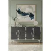 HANAH HOME Komoda Tuna 120 Anthracite Silver