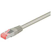 LAN kabel S/FTP patchcord, Cat.6, RJ45 moški - RJ45 moški, 5 m, zaščiten, LSOH, siv, varčen
