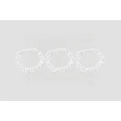 Svilene Gumice Za Kosu - Ivory Bijela - Mini Velicina - Ivory Bijela