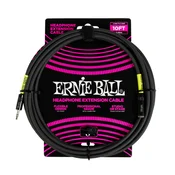 ERNIE BALL 6424 HEADPHONE EXTENSION CABLE 3,5 - 3,5mm 3m Blk avdio kabel