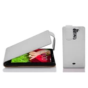 Cadorabo Cadorabo Ohišje, združljivo z LG G2 MINI v snežno bela - Zaščitni ovitek v obliki flipa iz teksturiranega umetnega usnja, (20562201)