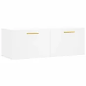 Vidaxl Stenska omarica bela 100x36,5x35 cm inženirski les