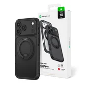 Titan AmazingThing Titan Pro Spin Futrola za iPhone 18 Pro, Rotirajuci Prsten, MagSafe - Crna