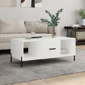 Stolic za kavu bijeli 102 x 50 x 40 cm od konstruiranog drva