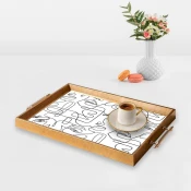 Aberto Design Poslužavnik TPEA9809 50 x 29 x 3.5 cm, Šareni