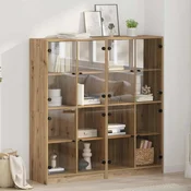 Highboard 2 pcs Umjetnicki hrast 68 x 37 x 142 cm