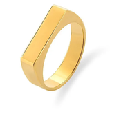 Troli Brezčasen pozlačen prstan VABQJR017G (Obseg 57 mm)