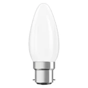 OSRAM LED-žarnica sveča, B22d, 1,8 W, mat, 2.700 K - Steklo