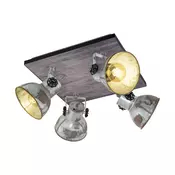 EGLO Spot BARNSTAPLE 4xE27 45x45 cm patinirani cink 49653