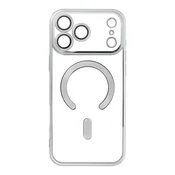 OEM Ohišje za iPhone 17 PRO MAX Electro Mag Cover, združljivo z MagSafe, srebrno