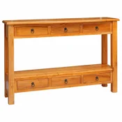 Konzolna stolica s ladicama Prirodna 115 x 32 x 76 cm