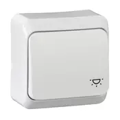 Schneider WDE001013 PRIMA prekidač za lampu/10A bijeli jednopolni tipkasti prekidač