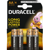 Baterija Duracell LR6 AA 4/1