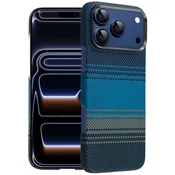 Overboard Ovitek iz aramidnih vlaken za iPhone 17 Pro za MagSafe, moder