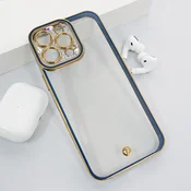 Maska za iPhone 16 Pro Max Luxury Crystal Clear plava