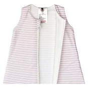 Lässig spalna vreča - letna Lyocell 3-6 mes striped lavender/milky