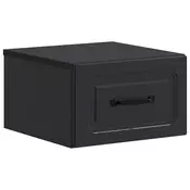 vidaXL Stenski nočni omarici Črna 34,5 x 33 x 20 cm Inženirski les