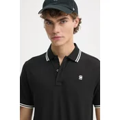 G-Star Raw Polo majica Dunda D17127-5864 Črna Slim Fit