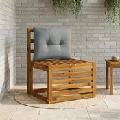 vidaXL Hrbtna blazina PUTTEN 100% poliester Modra 50 x 40 x 10 cm