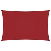 Vidaxl Senčno jadro oksford blago pravokotno 2,5x5 m rdeče