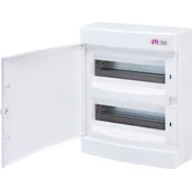 ETI Nadometna razdelilna omarica 24 modulov IP40 bela vrata ECT24PO-s