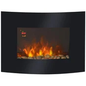 Homestar Električni kamin 65x11,4x52 cm črne barve